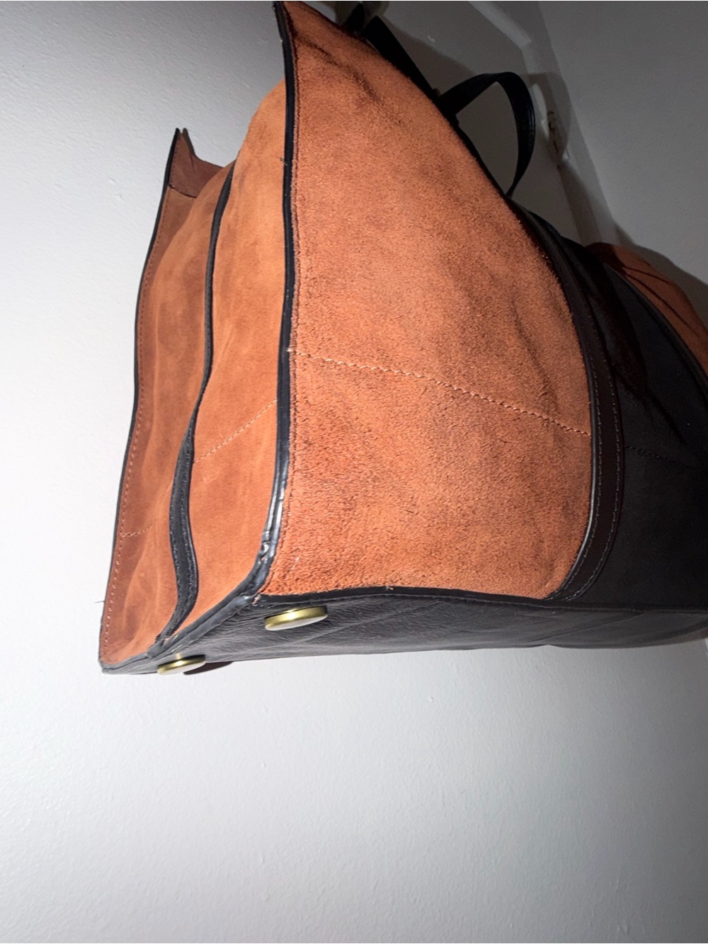 Fossil Carmen Leather & Suede Tote Bag - Picture 10 of 16